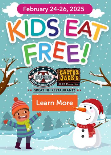 Mondays Kids Eat FREE*